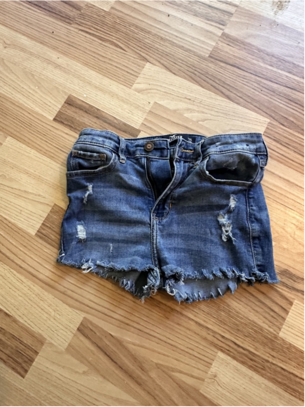 Hollister Denim shorts size w25 used to be High-Rise Super Skinny Jeans